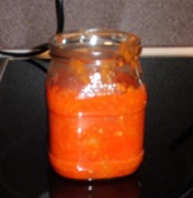 Tomatensoße im Glas